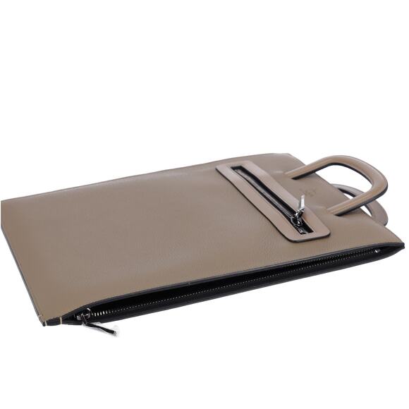 Christian Louboutin Trick Track Large Handbag 1175038 Khaki Leather - Picture 5 of 5